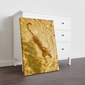 Capture the majesty of wildlife with this stunning golden leopard canvas art, featuring a captivating shimmering water scene. The expertly rendered composition showcases rich, luminous tones that bring movement and depth to any space. Perfect for creating a sophisticated focal point above your sofa, in the bedroom, or throughout your home, this piece combines artistic elegance with natural beauty.