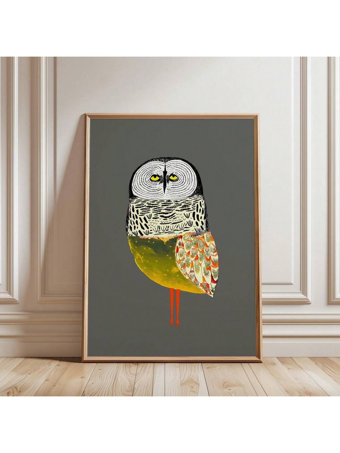 Elevate your living spaces with the Golden Owl Wall Art Print, blending whimsical charm and modern design. Perfect for kitchens, bedrooms, or living rooms, this piece adds a subtle yet striking accent that complements various decor styles. Its versatile appeal makes it an excellent gift choice for women who appreciate unique and tasteful home accents. Crafted to inspire and delight, this art print brings warmth and personality to any room.