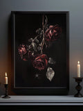 Elevate your Halloween ambiance with this Gothic Floral Canvas Wall Art featuring a dark rose print. Expertly designed to blend eerie elegance with floral beauty, it adds a sophisticated, spooky touch to your decor. Crafted on high-quality canvas, this piece offers lasting vibrancy and depth, perfect for creating a hauntingly stylish atmosphere in any room.