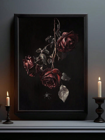 Elevate your Halloween ambiance with this Gothic Floral Canvas Wall Art featuring a dark rose print. Expertly designed to blend eerie elegance with floral beauty, it adds a sophisticated, spooky touch to your decor. Crafted on high-quality canvas, this piece offers lasting vibrancy and depth, perfect for creating a hauntingly stylish atmosphere in any room.