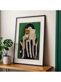 Elevate your space with this Green Abstract Female Reading Canvas Art Print, a modern minimalist piece designed to inspire calm and focus. Its subtle green tones and abstract form bring a sophisticated touch to any home, office, or café environment. Crafted for those who appreciate contemporary art, this print enhances ambiance while complementing diverse décor styles. Ideal for creating a serene atmosphere that encourages relaxation and creativity.