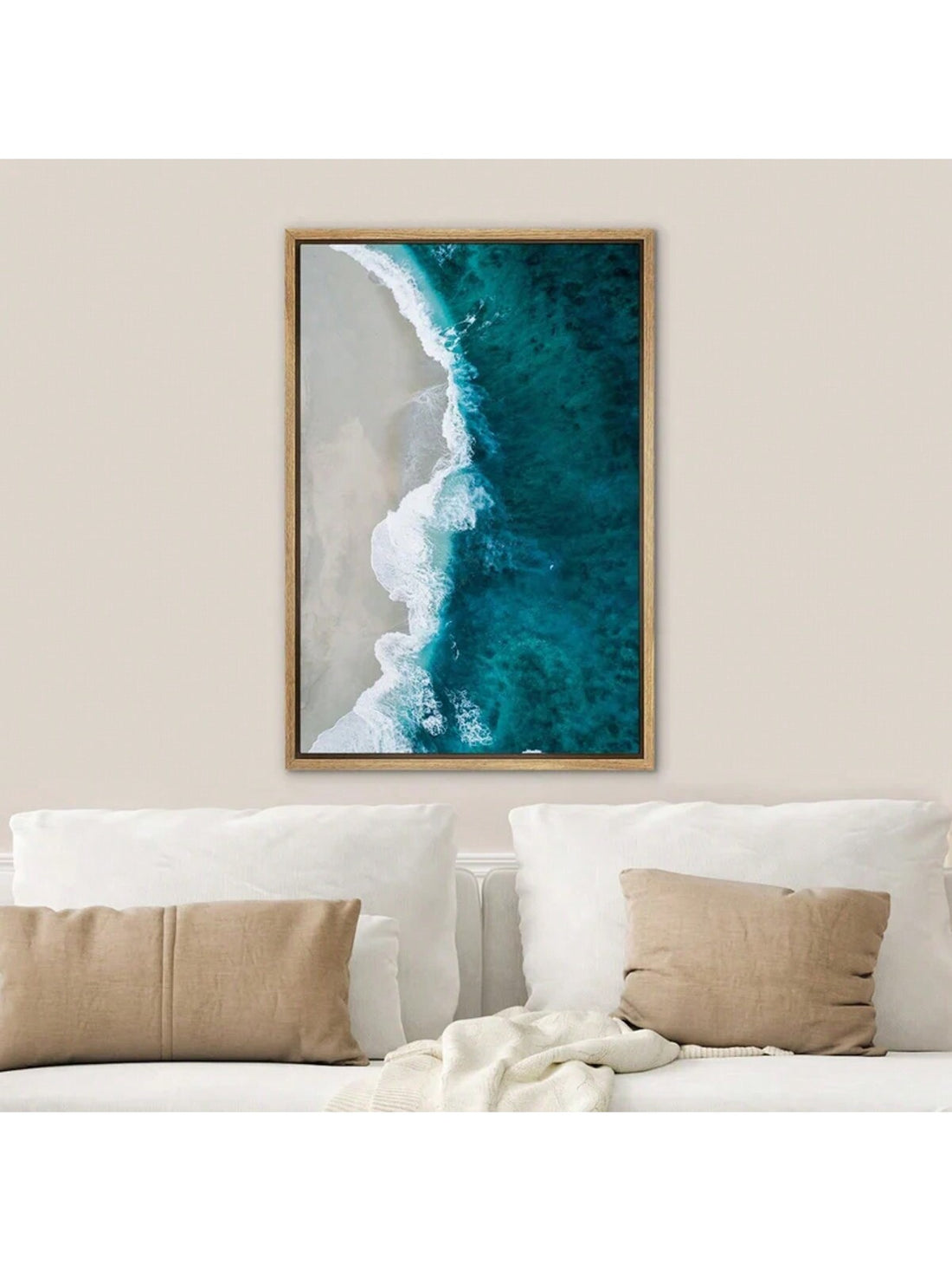With its serene green hues and minimalist design, the Green Beach Ocean Photography Canvas Poster is the perfect addition to any coastal home decor. Made with high-quality materials, this modern canvas art brings a touch of tranquility and sophistication to your walls. Transform any space into a peaceful oasis with this stunning piece.
