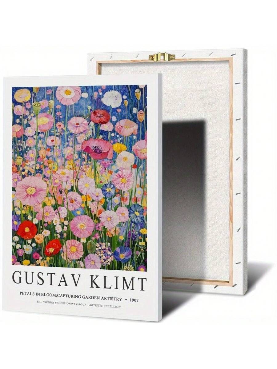 Bring timeless elegance into your space with this Gustav Klimt Poppies canvas print. Featuring the iconic floral composition in rich, multicolor tones, this framed artwork captures the essence of Art Nouveau sophistication. Crafted on premium canvas with a protective waterproof finish, it's built to maintain its beauty for years. The ready-to-hang frame makes installation effortless, while the sophisticated design complements modern and eclectic interiors alike. Perfect for living rooms, bedrooms, or galler