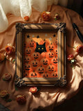 Embrace the magic of Halloween with this charming Canvas poster featuring a mysterious black cat beside a glowing pumpkin lantern. Rich autumn colors, cozy seasonal details, and whimsical Halloween elements come together to create a festive artwork that captures the spirit of crisp fall evenings. The playful yet spooky design adds warmth, character, and seasonal charm to any space while complementing a variety of home decor styles.