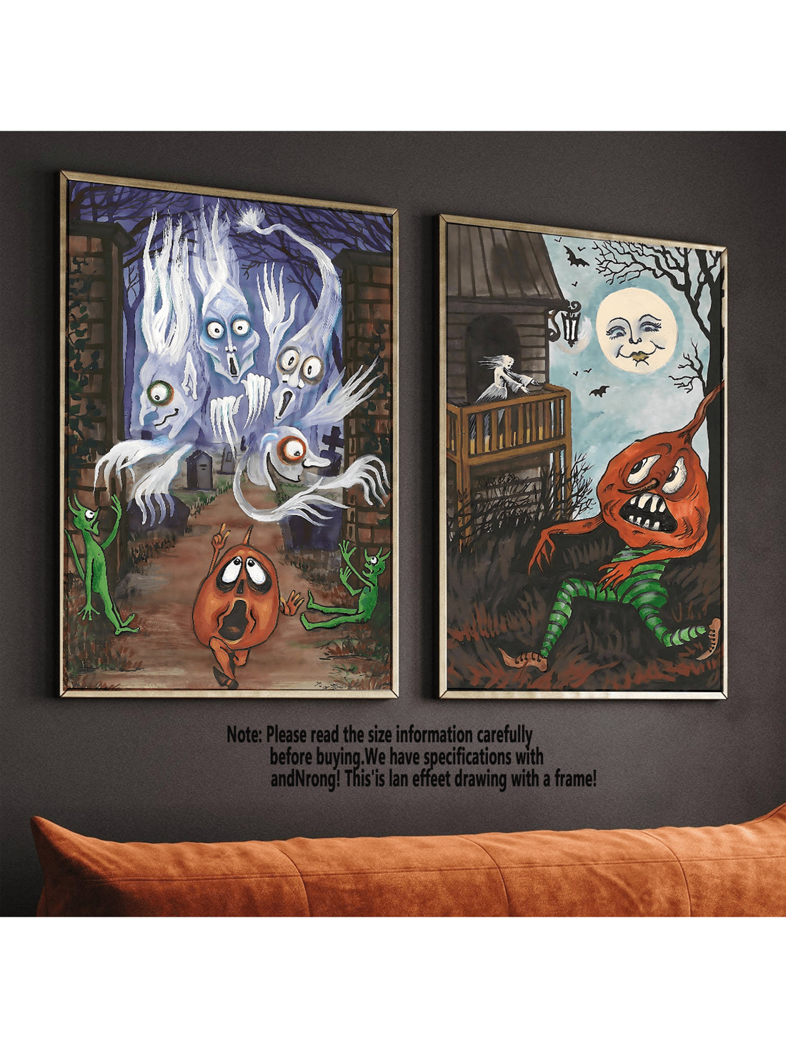 Elevate your Halloween ambiance with this expertly crafted Ghost &amp; Pumpkin Wall Art. Designed to bring a spooky yet stylish touch to your haunted home, this seasonal decor piece features iconic Halloween motifs that capture the eerie spirit of the season. Perfect for indoor display, it adds a festive atmosphere while maintaining a tasteful aesthetic. Durable and easy to hang, it’s an ideal choice for those seeking sophisticated seasonal decoration that impresses guests and enhances your holiday celebrat