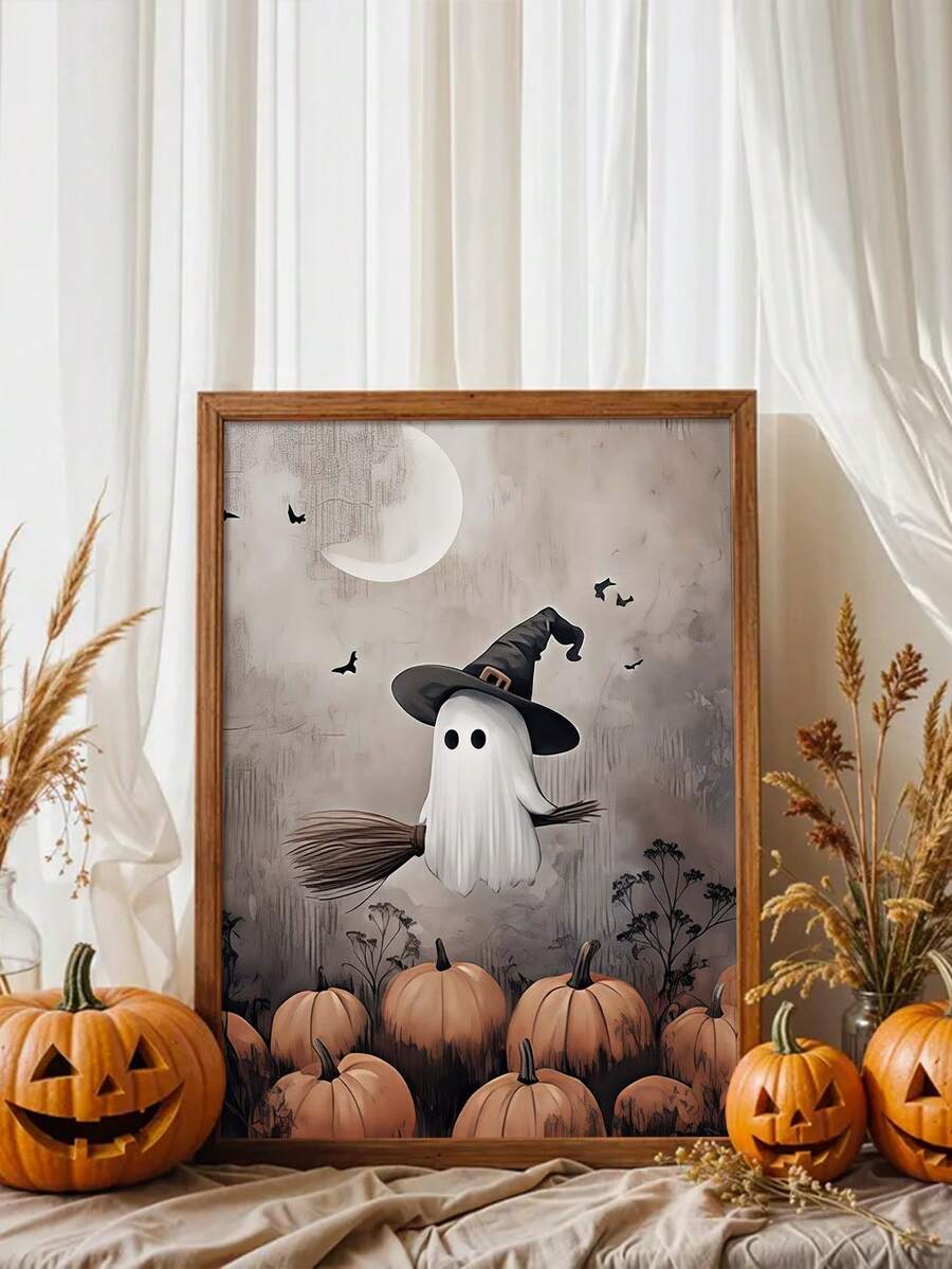 Embrace the mysterious spirit of Halloween with this captivating Canvas poster featuring a ghostly witch in a gothic-inspired artistic style. Dramatic shadows, haunting details, and a rich dark color palette create an enchanting composition that blends spooky fantasy with timeless elegance. Designed to evoke mystery and imagination, this artwork makes a striking focal point for anyone who loves gothic aesthetics and seasonal decor.