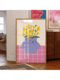 Elevate your interior with this Hand-Drawn Checkered Flower Vase Wall Art, a distinctive piece that blends preppy charm with maximalist style. The intricate checkered pattern and delicate floral illustration create a sophisticated focal point, perfect for adding depth and personality to any room. Crafted with attention to detail, this print complements diverse decor themes, enhancing your space with artistic flair and refined taste. Ideal for those seeking a unique statement piece that balances bold design 