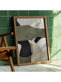 Elevate your space with this Hand-Painted Modern Nordic Canvas Wall Art, featuring an abstract design in green, white, and black. Meticulously crafted, it adds a contemporary and sophisticated touch to any home or office environment. The vibrant colors and minimalist style complement Nordic-inspired interiors, enhancing atmosphere with artistic expression and visual balance. Durable and ready to hang, this piece makes a refined statement while seamlessly integrating with modern décor.