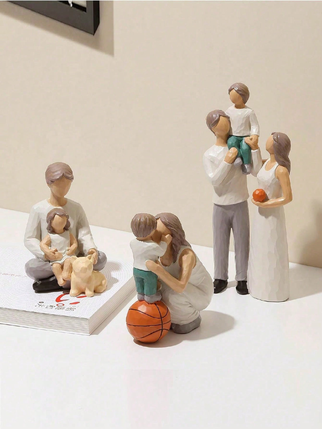 These hand-painted figurines of a parent and daughter reading a book together are the perfect gift for any occasion. Each piece is crafted with care and attention to detail, making it a unique and heartfelt present. Bring a touch of warmth and love to any home with these charming figurines.