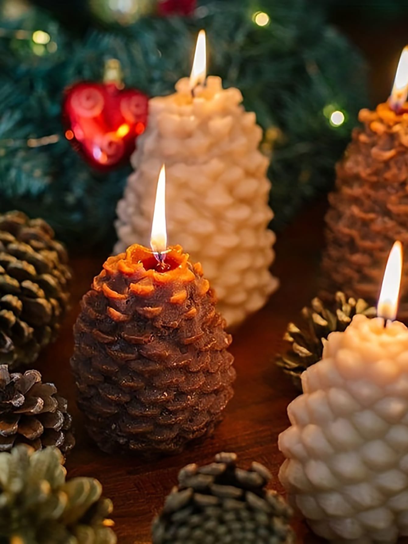 Elevate your home decor with our Handmade Pinecone Candle. Expertly crafted and versatile for all occasions, this elegant candle will add a touch of natural beauty to any room. Made of premium materials, it will provide a long lasting burn, giving your space a warm and inviting ambience.