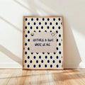 Bring warmth and positivity into your space with this charming Canvas poster featuring the uplifting phrase 