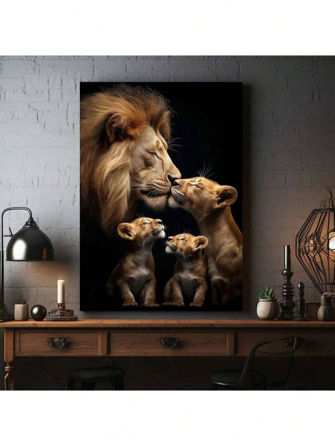 This Heartwarming Modern Minimalist Lion Family Canvas Print offers a sophisticated take on wildlife art, blending minimalist design with the powerful imagery of a lion family. Crafted for elegance, it enriches any home or classroom environment with a sense of strength and unity. The artwork’s clean lines and subtle palette create a calming focal point that complements modern interiors while inspiring admiration for nature’s majestic creatures. Durable and ready to hang, it’s an ideal choice for those seeki