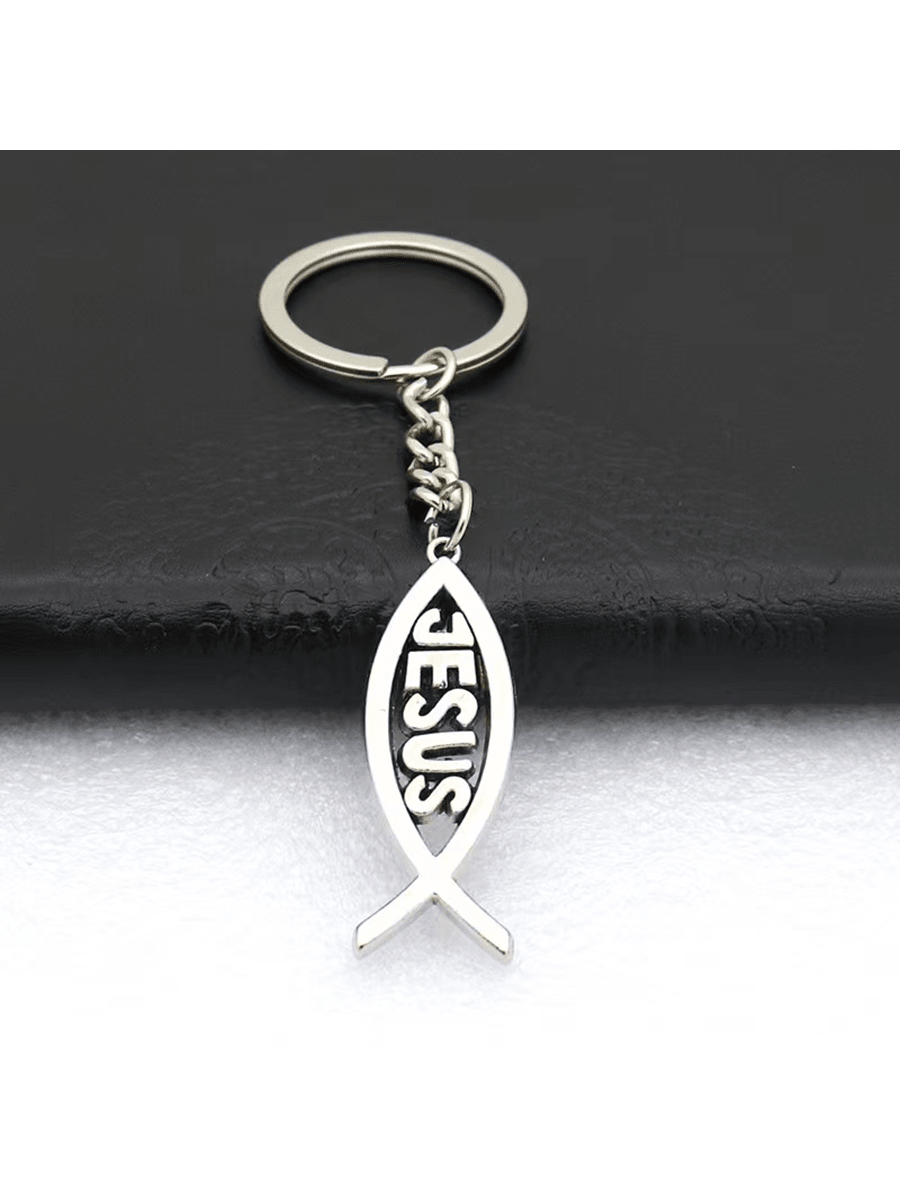 This Heavenly Jesus Fish Metal Keychain is the perfect gift for any Christian, especially during the Easter season. Made from durable metal, it features a beautiful design of the iconic Jesus fish. Carry it with you to always remind you of your faith and spread the message of love and salvation.