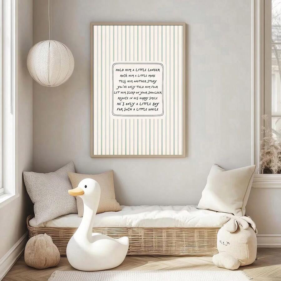 Hold Him A Little Longer nursery wall art