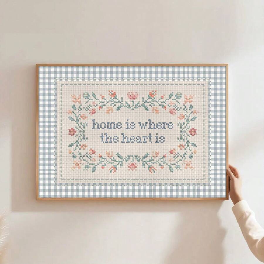 Home Is Where The Heart Is farmhouse wall art