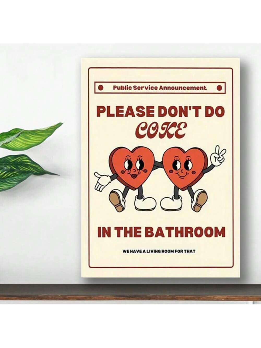 Add a touch of wit to your home with this humorous canvas poster featuring the cheeky message, "Please Don't Drink in the Bathroom." Perfect for stylish decor enthusiasts, this wall art combines playful charm with modern design, making it an ideal conversation starter in any room. Crafted for durability and vibrant display, it effortlessly enhances your space while showcasing your unique sense of humor.