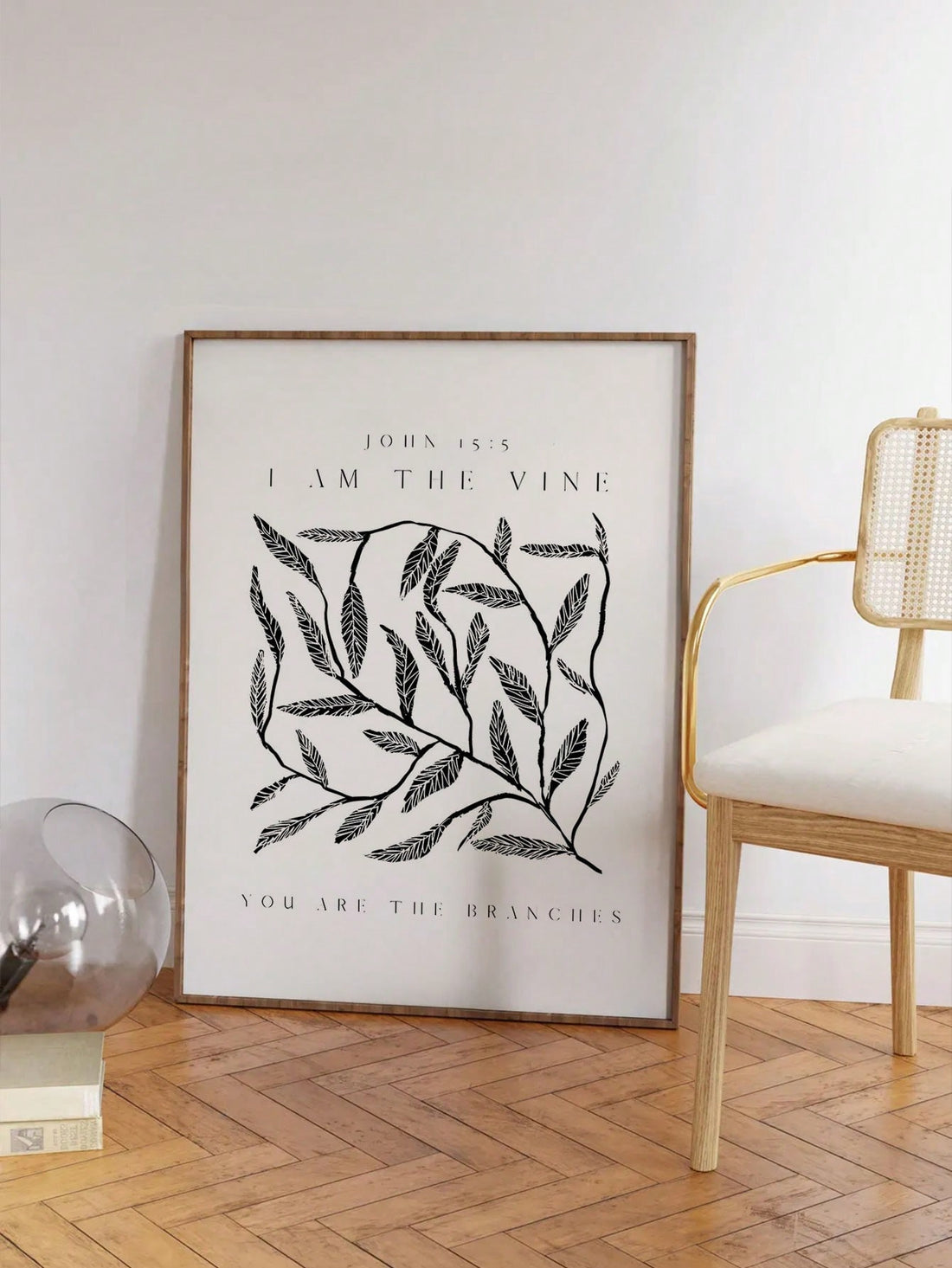 Elevate your living space with the "I Am The Vine" modern Christian canvas print, featuring a powerful Bible verse that inspires faith and reflection. This carefully designed wall art combines contemporary aesthetics with spiritual meaning, making it an ideal addition to any home seeking an uplifting atmosphere. Crafted with quality materials, it promises durability and vibrant visuals that complement your décor while serving as a daily reminder of spiritual connection and growth.