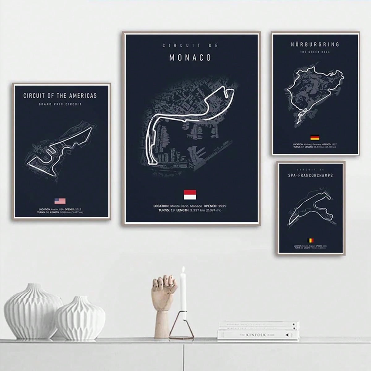 Capture the excitement and thrill of Formula 1 with our Imola Monaco Track Circuit Canvas Art. Featuring an unframed design, this piece is perfect for modern spaces and adds a touch of motorsport decor. The detailed track circuit showcases the iconic Imola and Monaco tracks, bringing the action to your walls.