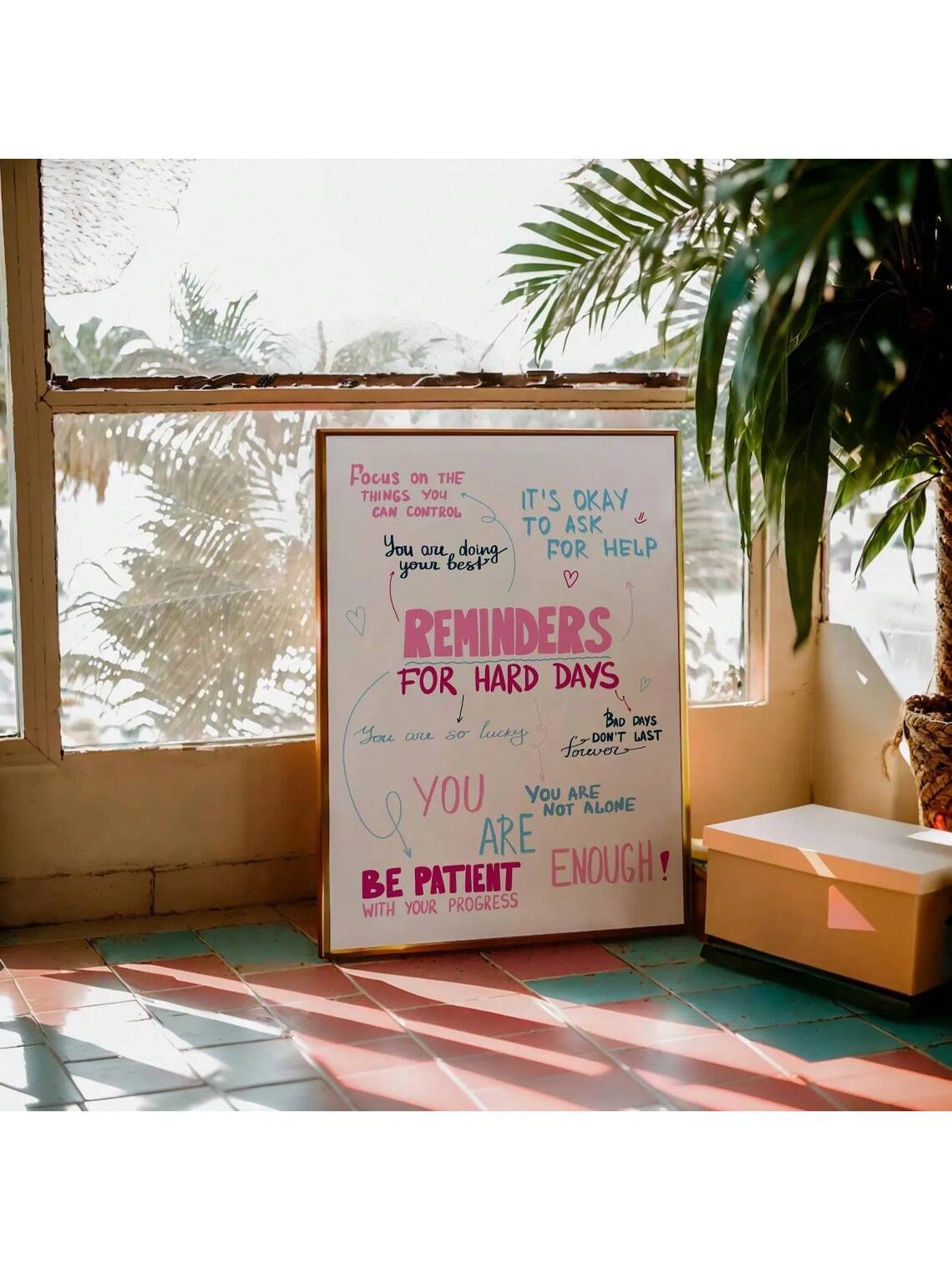 Elevate your dorm or bedroom with these inspirational blue and pink wall art quote posters. Designed to blend aesthetic appeal with motivational messages, these unframed prints offer a versatile and stylish way to personalize your space. Their calming color palette enhances any room’s ambiance, fostering a positive and uplifting environment. Perfect for students and anyone seeking daily encouragement through art.