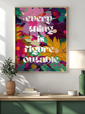 Elevate your living space with this modern framed canvas wall art featuring the inspiring quote "Everything Is Imaginable." Designed to blend seamlessly with contemporary decor, this piece serves as a daily reminder to embrace creativity and possibility. Its high-quality canvas and sleek frame ensure durability and a polished look, making it a sophisticated addition to any room seeking motivation and style.