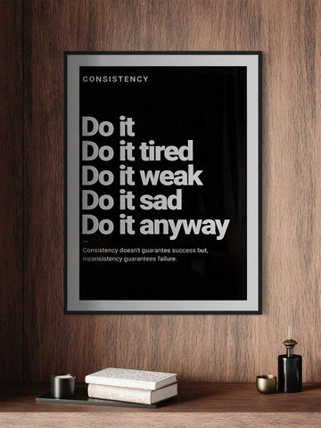 Transform your space with this powerful motivational canvas that inspires action and drives results
