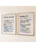 Elevate your space with this Inspirational Psalm 23 Wall Art, designed to bring a sense of peace and faith to any room. Unframed for versatile display options, this Christian decor piece is ideal for your living room, bedroom, or dorm. Its timeless message offers comfort and inspiration, making it a meaningful addition to your home or a thoughtful gift. Crafted to complement various styles, it seamlessly integrates into your personal sanctuary while reminding you of hope and guidance.