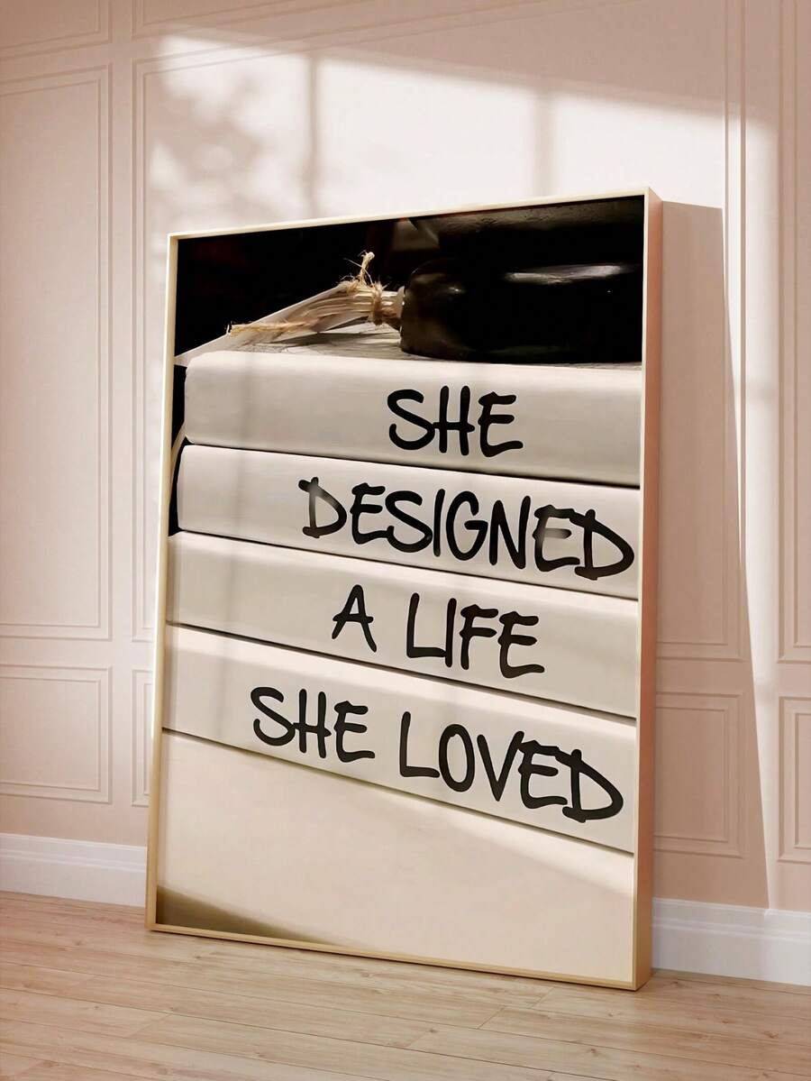 She Designed A Life She Loved motivational poster