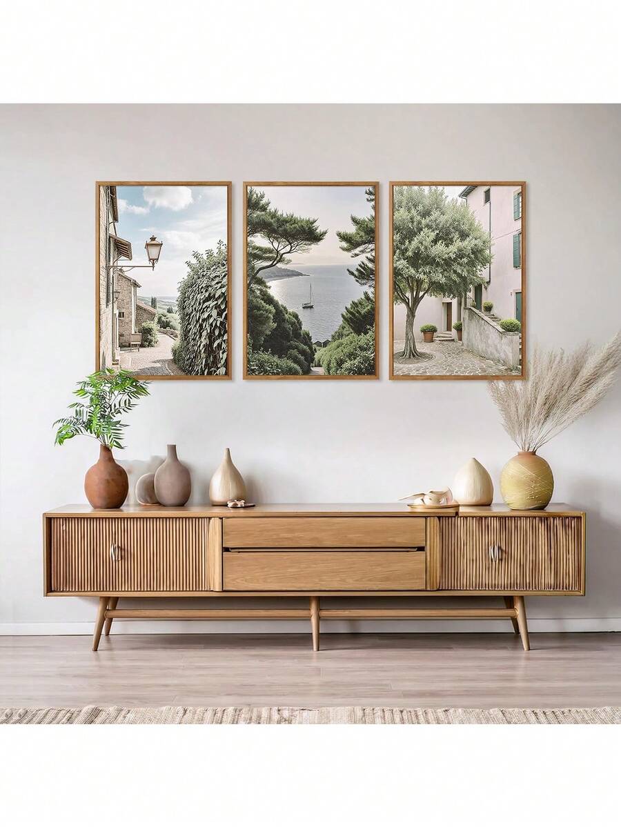 Transform your space with this stunning Italian Urban Landscape Canvas Art Set. Featuring vibrant multicolor graphics inspired by Mediterranean charm, this unframed painting brings retro elegance to any room. The flame-retardant canvas material ensures both style and safety for your living room, bedroom, or home office. Perfect for creating a gallery-wall effect or making a bold statement on a single wall, this piece captures the essence of Italian urban beauty with modern artistic flair.