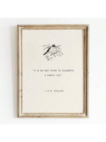 Celebrate the wisdom of Middle-earth's creator with this striking wall art print featuring an inspiring J.R.R. Tolkien quote. Ideal for devoted fans and literature enthusiasts, this unframed print brings literary elegance to any space—bedroom, office, or study.