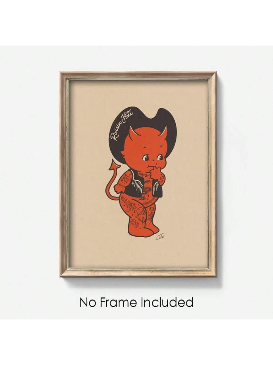 Elevate your interior with the Kewpie Devil Art Print, a vintage-inspired cowboy design that adds a distinctive aesthetic to any space. This art print combines nostalgic charm with bold imagery, perfect for collectors and enthusiasts seeking authentic Western decor. Crafted to complement a variety of styles, it enhances your home with a unique, timeless character.