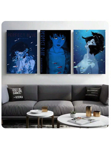 Elevate your space with Kon Satoshi's Perfect Blue Canvas Art, featuring high definition printing for a stunning addition to your home, office, or any other interior. With its captivating imagery, this canvas art is sure to impress and enhance any room.