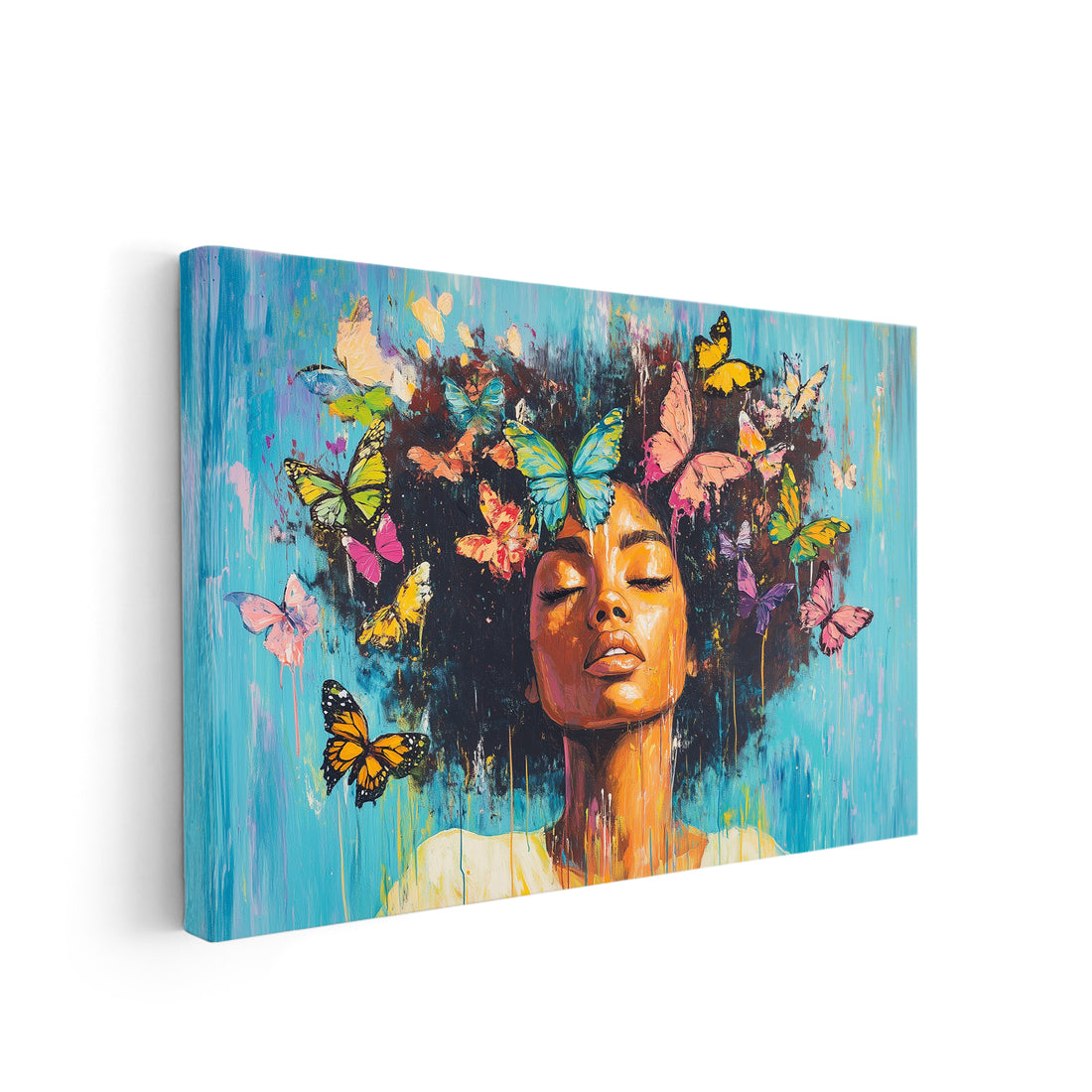 Elevate your living room, sofa backdrop, or bedside with this stunning Modern Butterfly Portrait Canvas Wall Art. Its intricate design and high-quality canvas material will add a touch of sophistication to any room. Expertly crafted to bring beauty and style to your home decor.