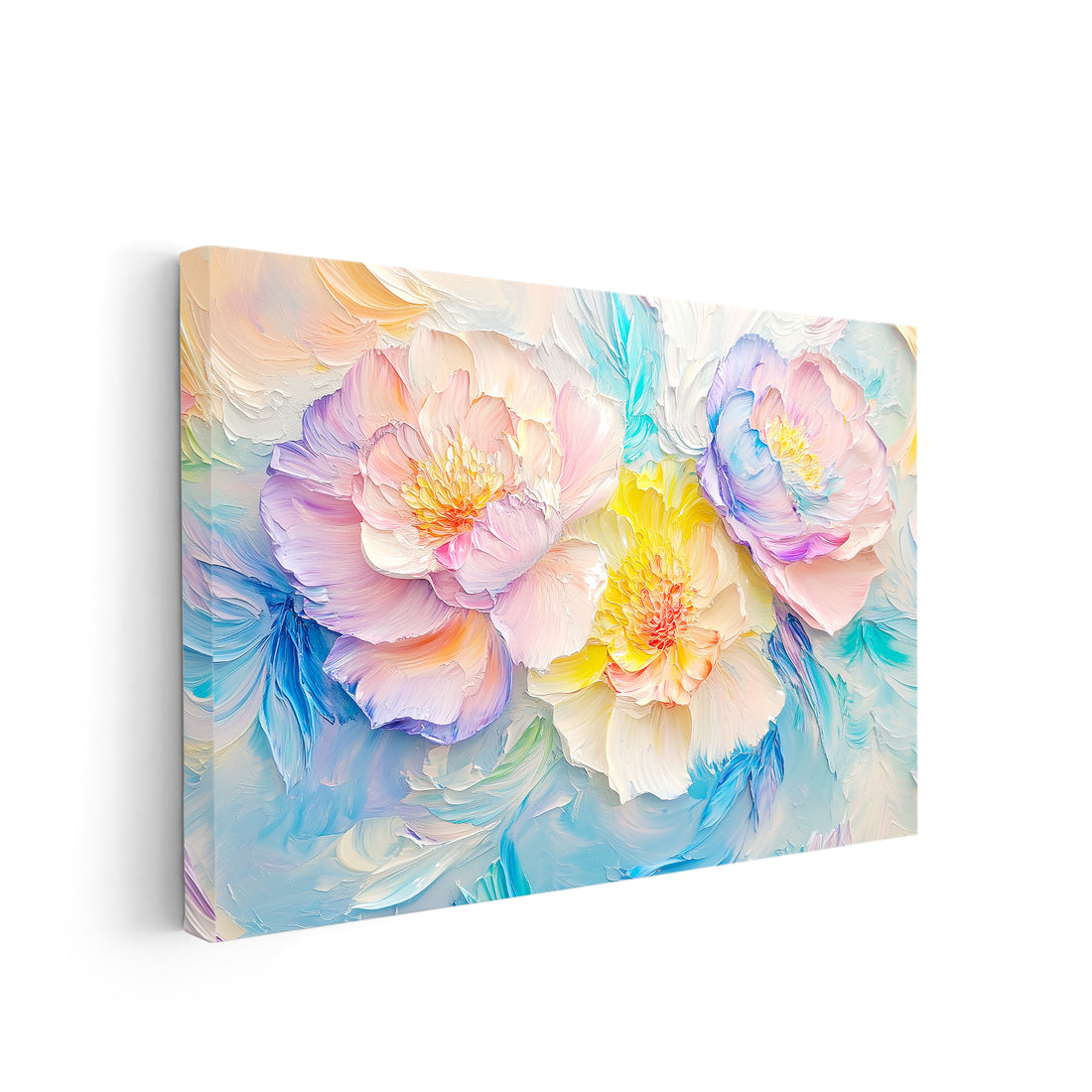 Transform your living room, sofa backdrop, or bedside with this stunning Pastel Floral Canvas Wall Art. Featuring a large abstract peony painting, this piece adds a touch of elegance and serenity to any space. Enhance your home decor with this beautiful and unique piece.