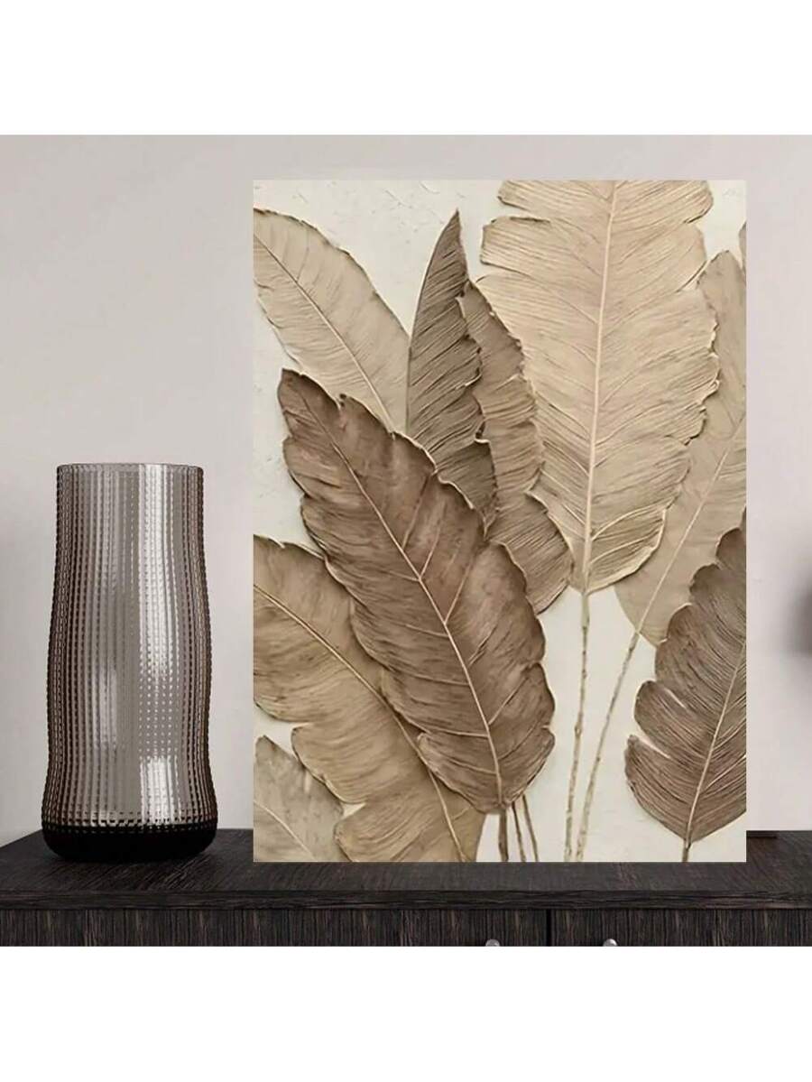 Introduce a pop of nature into your space with this Large Leaf Canvas Print. Perfect for living rooms, bedrooms, and offices, this unique wall art will add a touch of tranquility to any room. Made from high-quality materials, it will elevate your decor while providing a sense of relaxation.