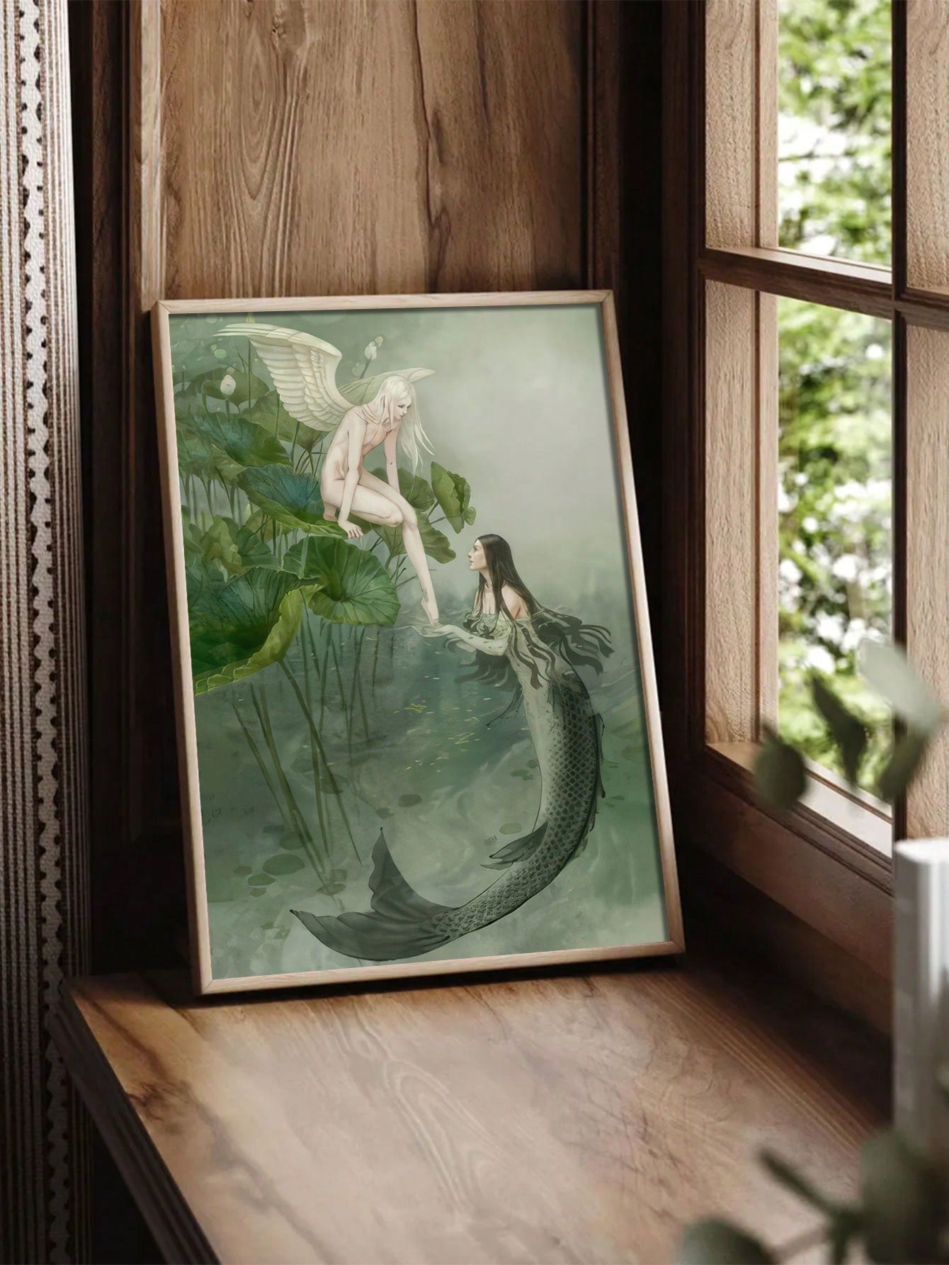 Experience the enchanting world of fantasy with our Legendary Biological Wall Hanging Decor featuring beautiful Angel and Mermaid artworks. Crafted with stunning detail and quality materials, this decor adds a touch of magic to any room. Perfect for fans of fantasy and lovers of intricate art.