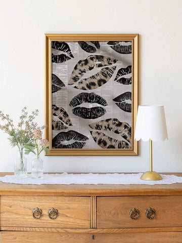 Make a bold statement with this vintage-inspired Canvas poster featuring a striking leopard kiss design layered over a retro newspaper print. Blending Y2K aesthetics with contemporary fashion influences, the artwork combines expressive graphics, nostalgic typography, and eye-catching details to create a unique piece that radiates confidence, creativity, and artistic flair. Its fashionable composition makes it a standout addition to any modern interior.