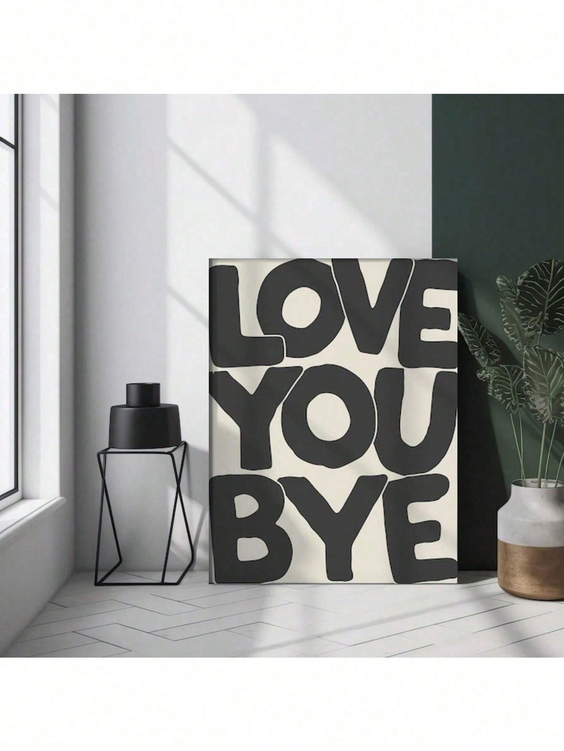 Love You Bye Typography Poster brings contemporary elegance to any room with its minimalist aesthetic design. This versatile wall art features carefully curated typography that captures a modern sensibility, making it an ideal choice for living spaces, bedrooms, or entryways. The clean lines and thoughtful composition complement various interior styles, from Scandinavian to industrial decor.