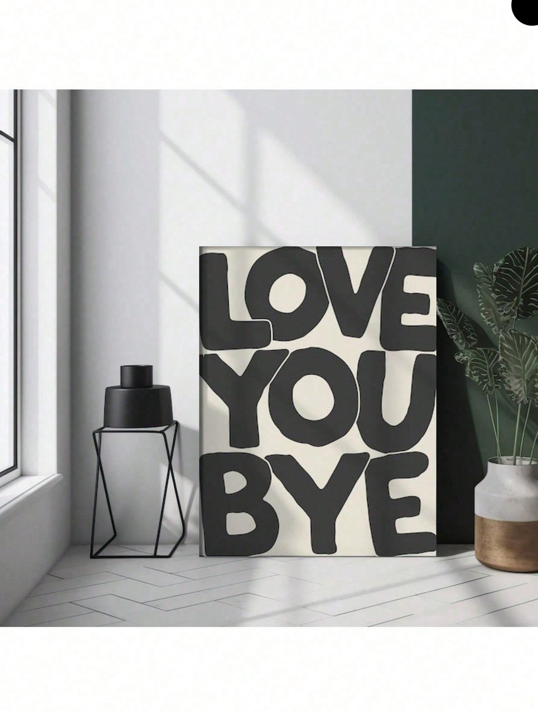 Love You Bye Typography Poster brings contemporary elegance to any room with its minimalist aesthetic design. This versatile wall art features carefully curated typography that captures a modern sensibility, making it an ideal choice for living spaces, bedrooms, or entryways. The clean lines and thoughtful composition complement various interior styles, from Scandinavian to industrial decor.