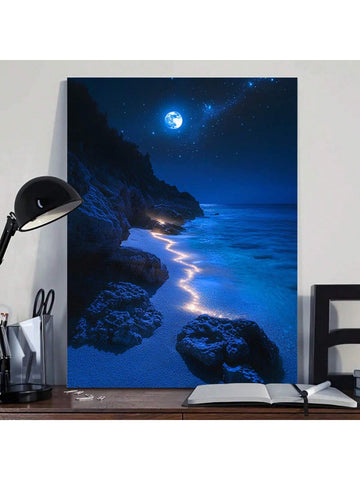 Transform your home into a peaceful space with our Luminous Starry Sky Artwork Canvas. The glowing stars will create a calming and serene atmosphere in any room. Enjoy the beauty of a starry night right in your own home.