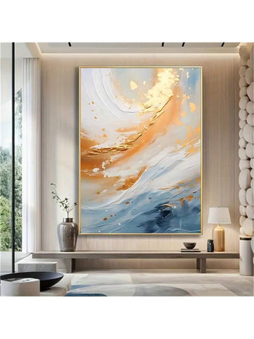 Elevate your living space with this Luxury Abstract Gold Foil Canvas Art Print, designed to bring a sophisticated and modern touch to any room. The shimmering gold foil accents create a striking contrast against the abstract design, adding depth and elegance. Perfect for contemporary interiors, this art piece enhances ambiance while reflecting your refined taste in home decor. Crafted with premium materials, it ensures lasting beauty and a polished finish that complements a variety of styles.