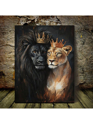 Elevate your space with the Majestic Black and Gold Lion Canvas Art, a striking framed piece designed to command attention. Its bold contrast and regal imagery make it an ideal centerpiece for homes, offices, or coffee shops seeking a sophisticated yet powerful aesthetic. Crafted to enhance any wall, this artwork brings a sense of strength and elegance to your environment.