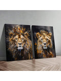 Elevate your living space with the Majestic King and Queen Lion Canvas Wall Art Set. This elegant duo captures the regal presence of lions, adding a sophisticated animal-themed accent to your living room or bedroom. Crafted with attention to detail, these canvases bring a sense of strength and grace, enhancing your décor with timeless artistry. Perfect for those seeking a refined statement piece that combines nature’s majesty with stylish interior design.