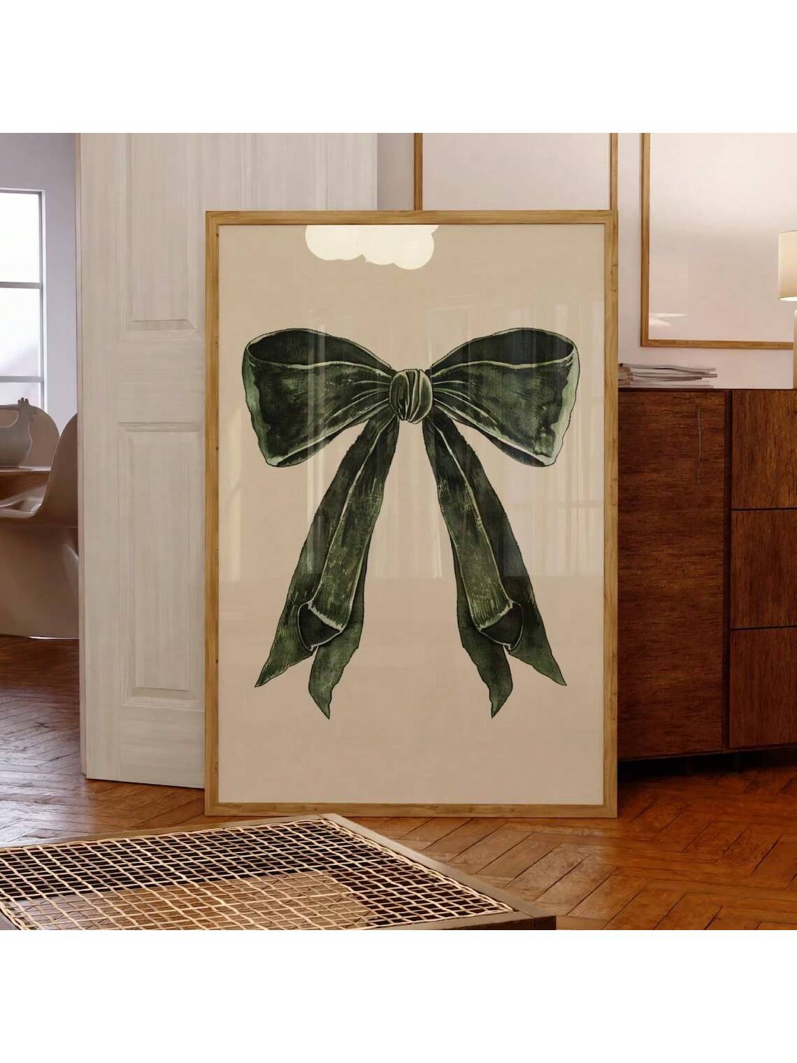 Elevate your space with this striking maximalist green bow canvas print, a bold statement piece that brings retro charm to any room. Featuring vibrant, eye-catching design elements, this artwork celebrates playful aesthetics perfect for dorm rooms, bedrooms, or creative living spaces. The canvas construction ensures durability and lasting color vibrancy, while the timeless bow motif adds personality without overwhelming your décor. Ideal for those seeking to express individuality through art, this piece tra