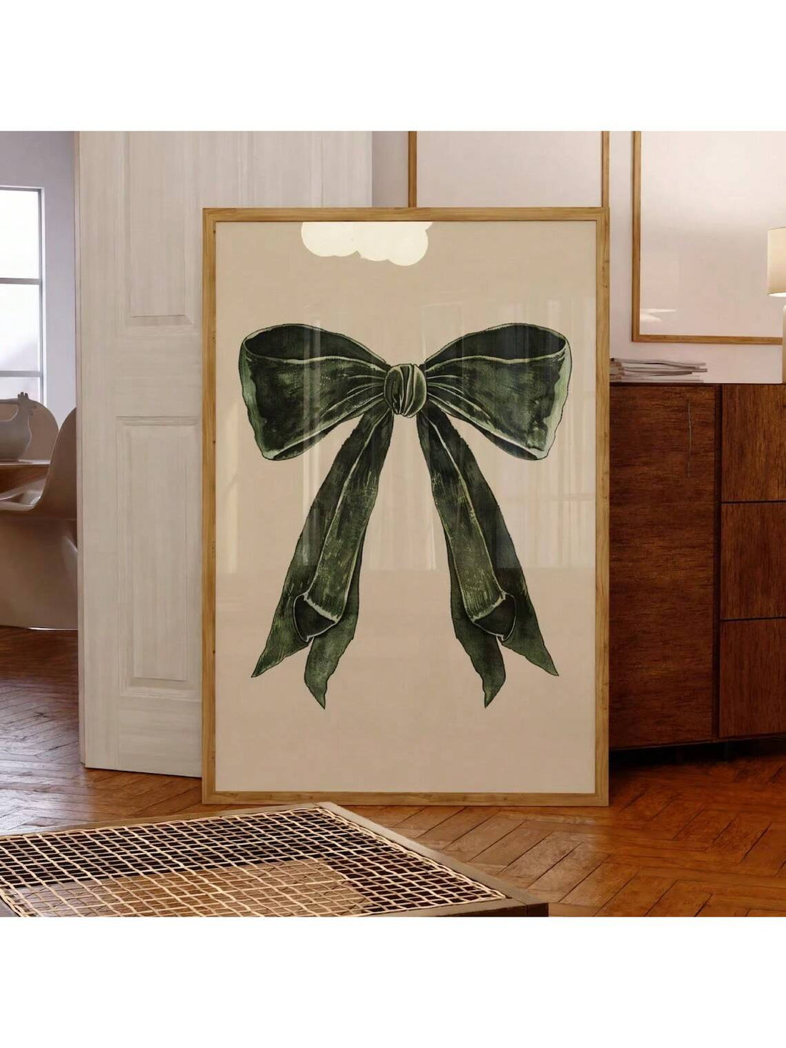 Elevate your space with this striking maximalist green bow canvas print, a bold statement piece that brings retro charm to any room. Featuring vibrant, eye-catching design elements, this artwork celebrates playful aesthetics perfect for dorm rooms, bedrooms, or creative living spaces. The canvas construction ensures durability and lasting color vibrancy, while the timeless bow motif adds personality without overwhelming your décor. Ideal for those seeking to express individuality through art, this piece tra