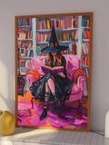 Celebrate the spooky season with the Maximalist Pink Witch Art Print, an ideal addition to Halloween decor for book lovers and cozy interiors. This vibrant, detailed artwork blends whimsical witchcraft themes with a bold pink palette, creating a unique focal point that enhances any reading nook or living space. Crafted to inspire both comfort and creativity, it’s perfect for those who appreciate a blend of festive charm and artistic flair. Elevate your seasonal decorations with this expert-curated piece tha