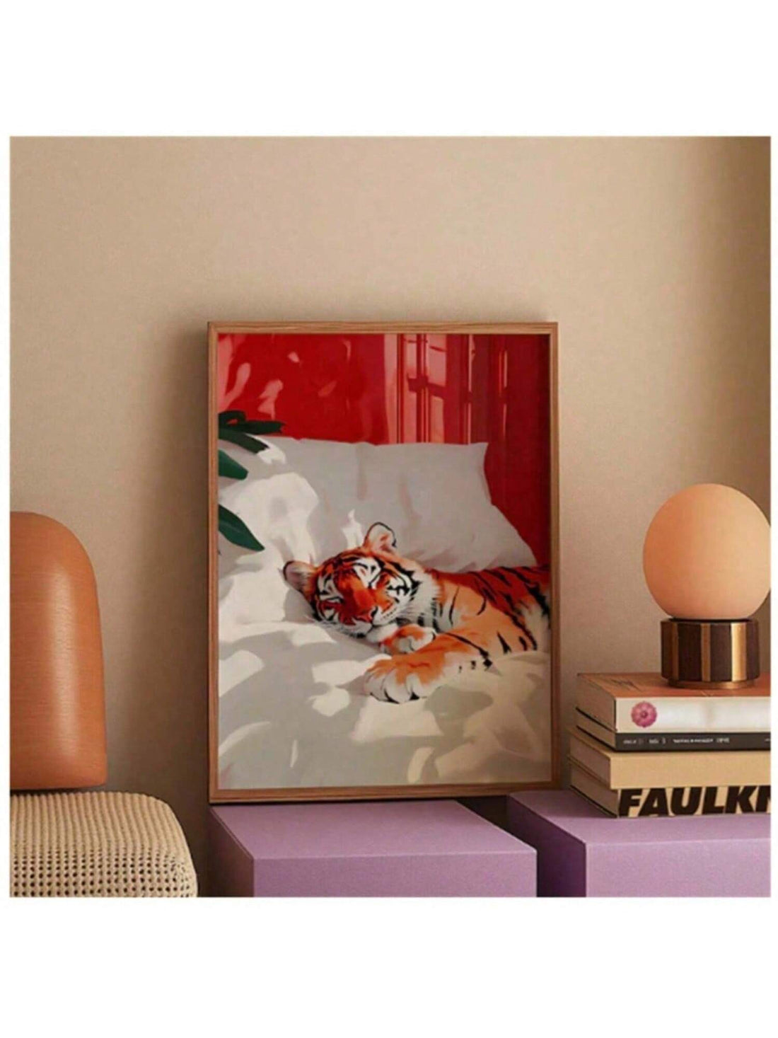 Elevate your space with the Maximalist Tiger Poster, a striking piece of aesthetic wall art designed to enhance both bedroom and living room decor. This poster features a bold, detailed tiger motif that adds a dynamic focal point to any room. Crafted to complement maximalist interiors, it brings vibrant energy and artistic sophistication, making it an ideal choice for those seeking to express personality through their home environment. Durable and visually captivating, this poster transforms your walls into