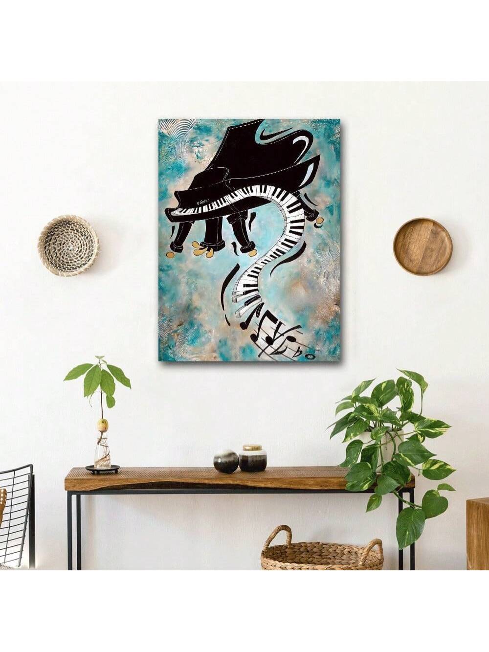 Immerse yourself in the world of music with our Melodious Dreamscapes canvas print. Featuring a surreal piano design, this framed piece is perfect for any music enthusiast looking to add a touch of elegance to their space. Let the beauty and tranquility of our canvas transport you to a dreamlike state.