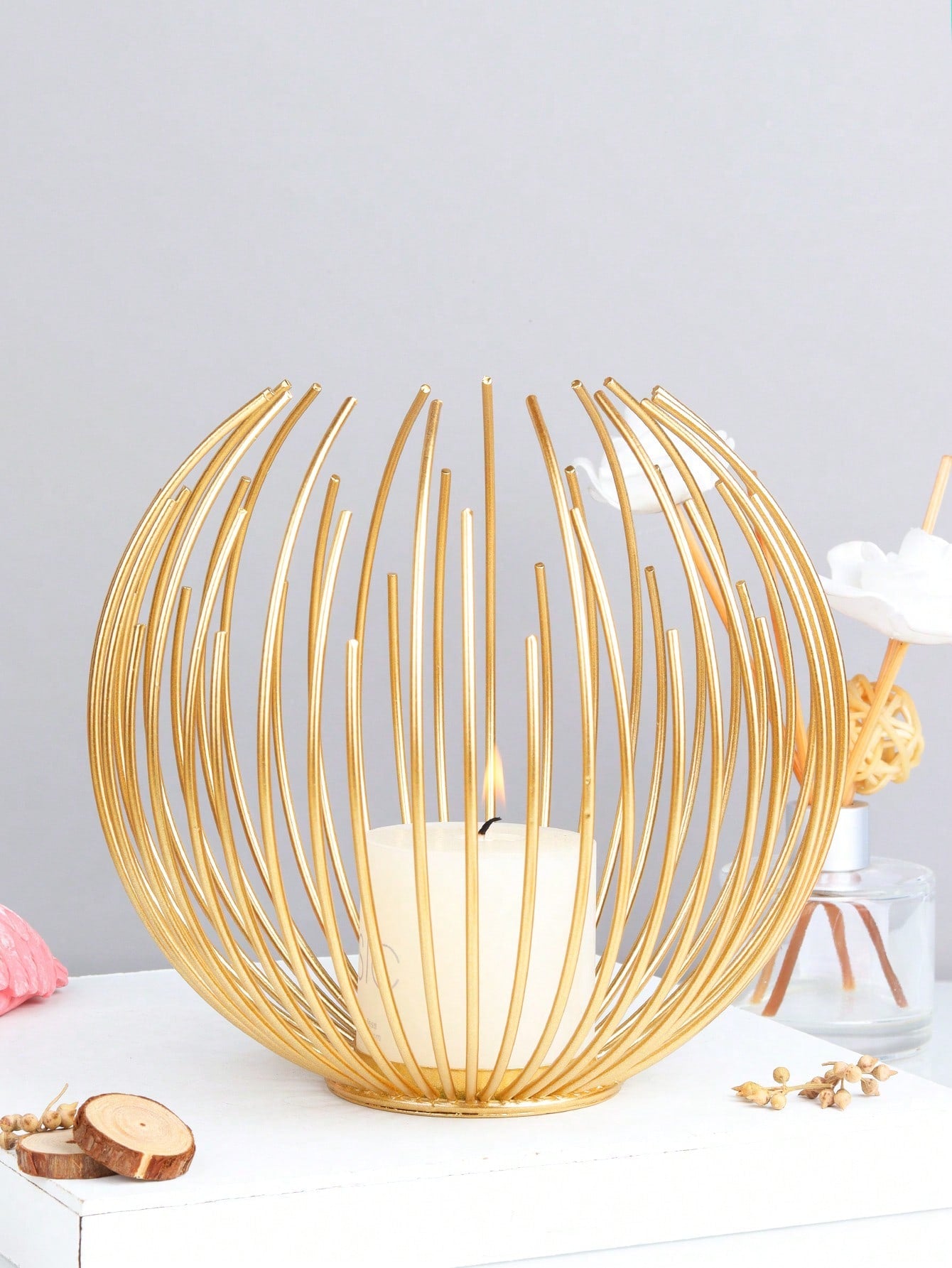 Enhance the ambiance of any occasion with our elegant Metal Candlestick Trio. Perfect for weddings, parties, and home décor, these beautiful candlesticks add a touch of sophistication to any setting. Crafted from high-quality metal, they are both durable and stylish, making them the perfect choice for any event.
