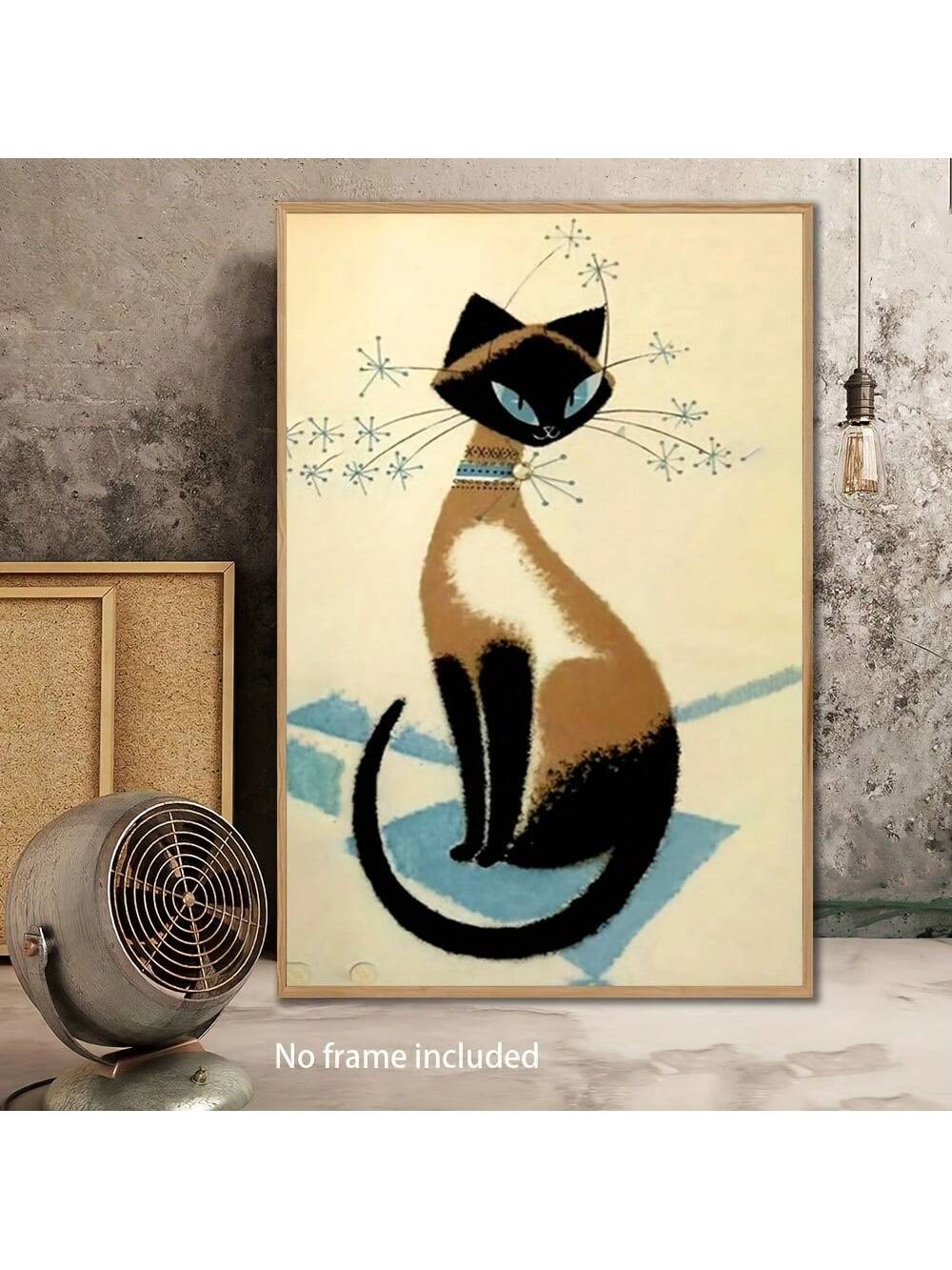 Elevate your space with our Mid-Century Modern Siamese Cat Canvas Art. This vintage minimalist wall decor is perfect for cat lovers, adding a touch of elegance and charm to any room. Expertly crafted with high-quality canvas, our art captures the beauty and essence of these beloved feline companions.