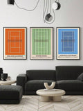 Elevate your living space with this minimalist 3-piece canvas art set inspired by tennis tournaments. Crafted for a modern aesthetic, each piece features clean lines and subtle details that celebrate the sport’s elegance. Ideal for enhancing stylish home decor, this set adds a sophisticated touch without overwhelming your space. Perfect for tennis enthusiasts seeking refined, contemporary artwork that complements a sleek interior design.